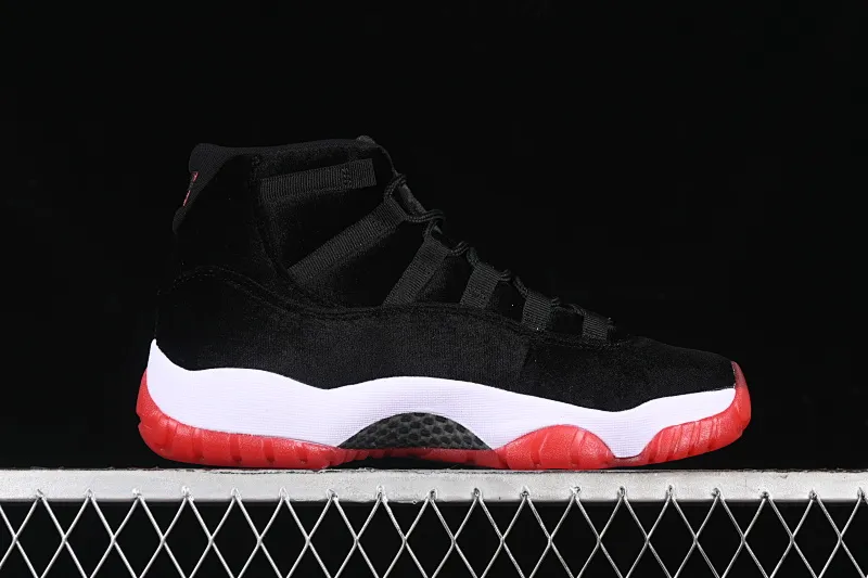 All categories Air Jordan Jordan series basketball shoes Air Jordan 11 Air Jordan 11 Retro "Bred Velvet" AJ11 Joe 11 black red velvet DB5457-061